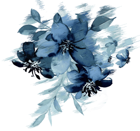 blue flower illustration