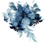 blue flower illustration