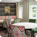Dining table in Dewars restaurant