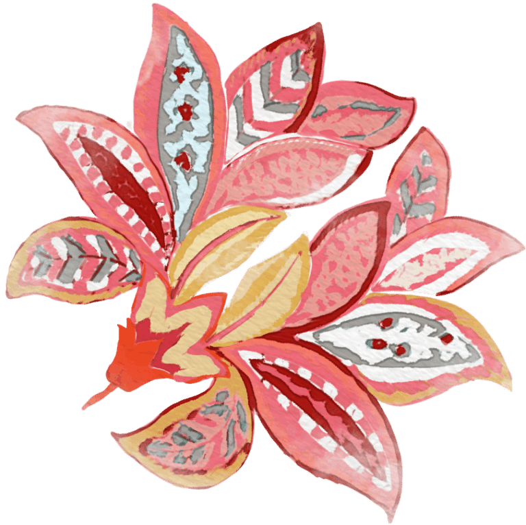 Pink flower illustration