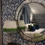 bedroom reflection in mirror