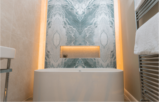 Luxury Bathrooms and Ensuites at Dewars Hotel - Restaurant and Rooms