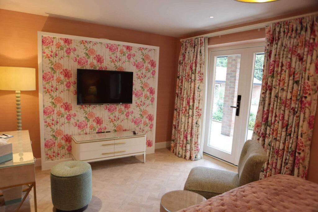 Peony Room at Dewars Restaurant and Rooms Hotel near Malton Yorkshire